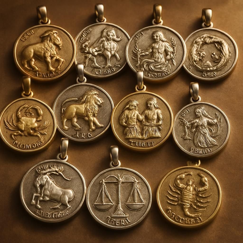 découvrez la signification des 12 signes astrologiques à travers nos médailles du zodiaque, un symbole unique pour chaque personnalité.