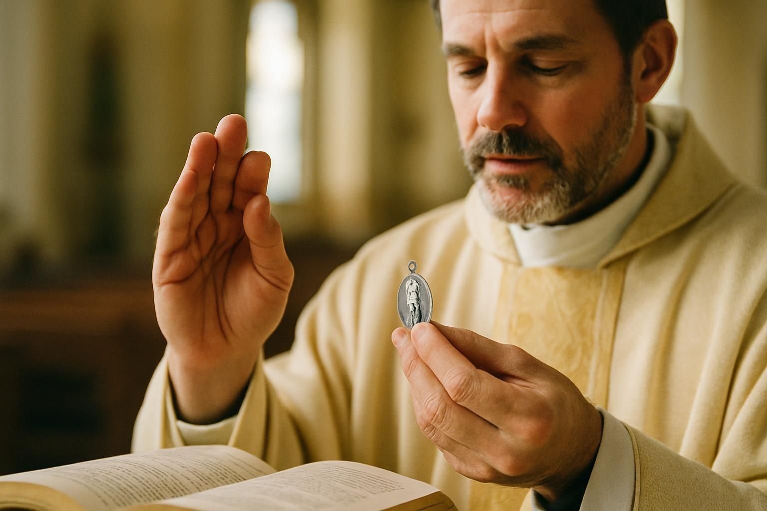 Qui peut bénir une médaille ?